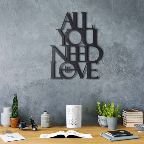 Wallity Metalna zidna dekoracija, All You Need Is Love slika 1