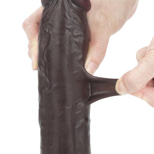 Lovetoy Sliding Skin black dildo 23,5cm slika 17