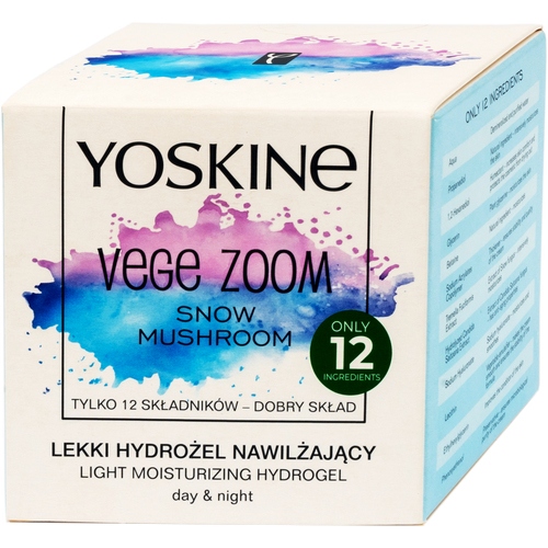 Yoskine Vege Zoom hidratantni dnevni i noćni hidrogel – Snow Mushroom, 50 ml slika 1