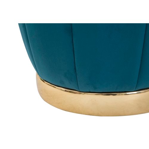 Mauro Ferretti Tabure za odlaganje Paris teal-gold cm ø 43x43 slika 4