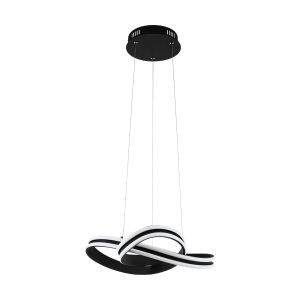 Eglo Corredera Visilica/2, LED, 2x18W, Promjer 500mm, Crno/Bijela