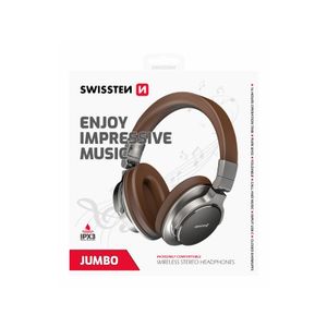 SWISSTEN slušalice Bluetooth, mikrofon, Handsfree, naglavne, smeđe JUMBO