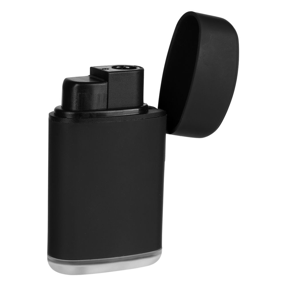 COAL SOFT,plast.elek.upaljač sa turbo plamenom,crni slika 2