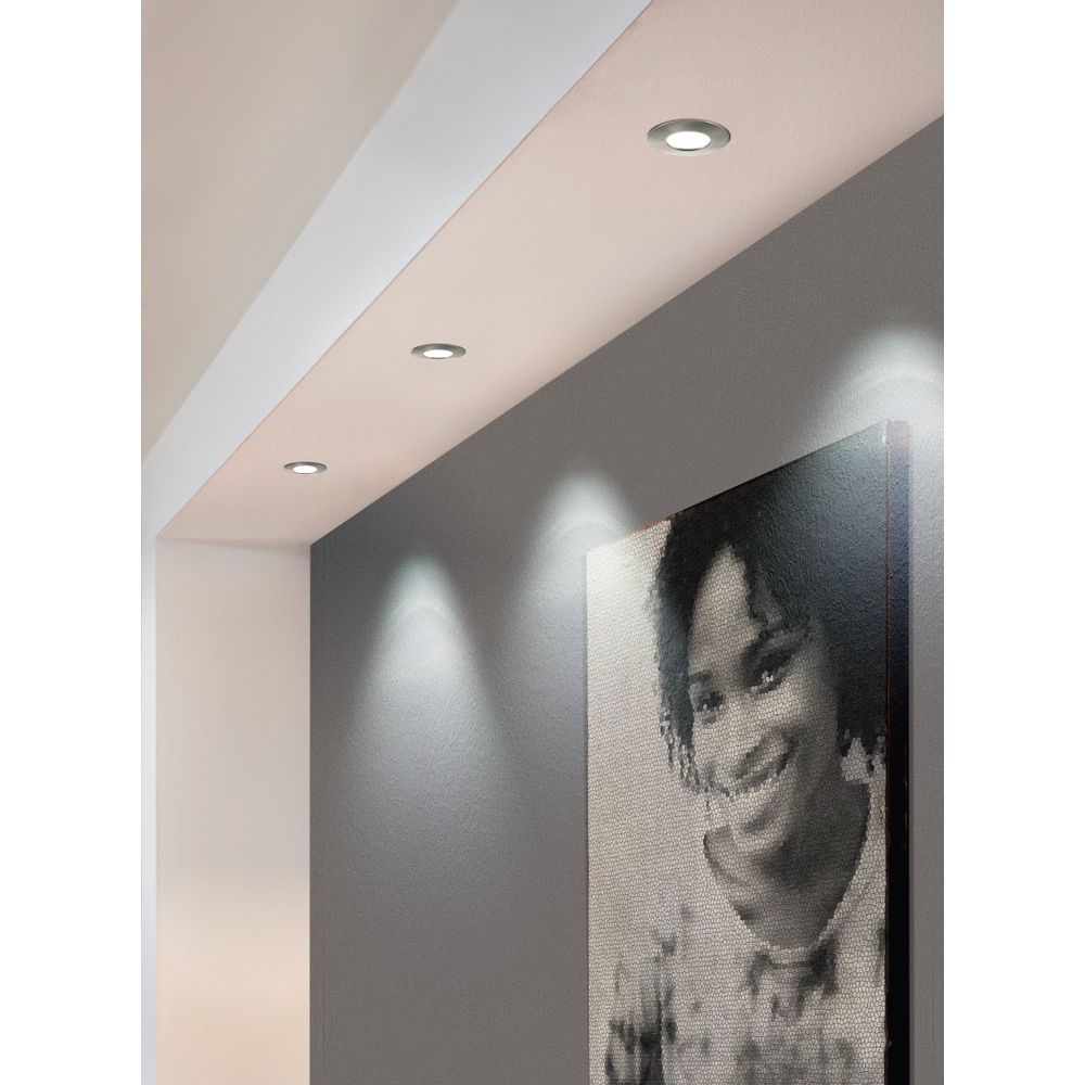Eglo ugradbena rasvjeta pineda led 12w 3000k 1000lm saten nikal o102mm slika 3