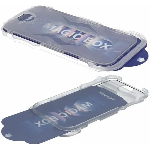 Kaljeno staklo 6D Pro Veason Easy-Install Glass – za iPhone 13 Pro Max / iPhone 14 Plus crno slika 4