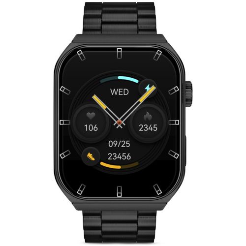 KSIX, smartwatch Olympo, AMOLED 1,96” zaslon, 2 remena, 5 dana aut., crni slika 7