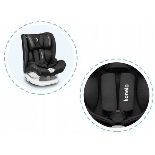 Lionelo auto-sedište Oliver, ISOFIX, 9-36Kg, crna slika 4