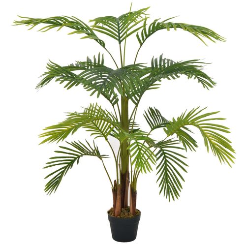 Umjetna palma s posudom zelena 120 cm slika 1