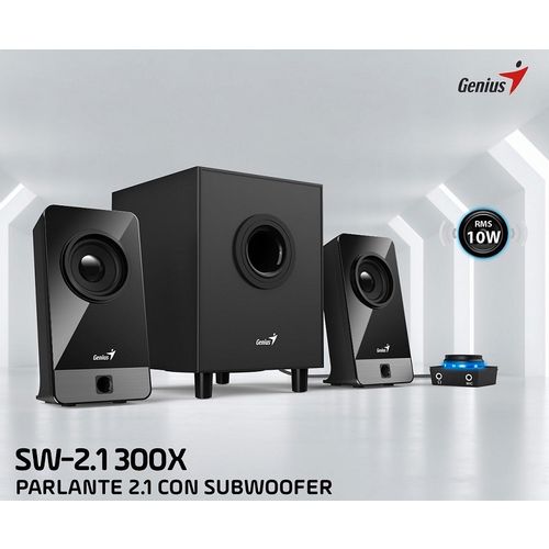 Genius Zvučnici SW-2.1 300X, BLACK,EU,100-240V slika 2