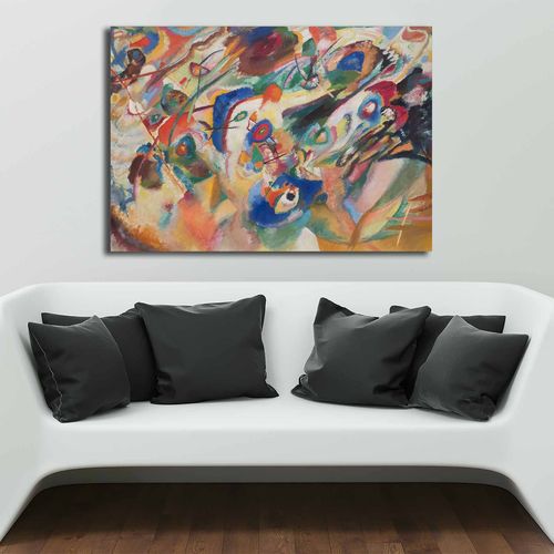 70100KANDINSKY030 Multicolor Decorative Canvas Painting slika 1