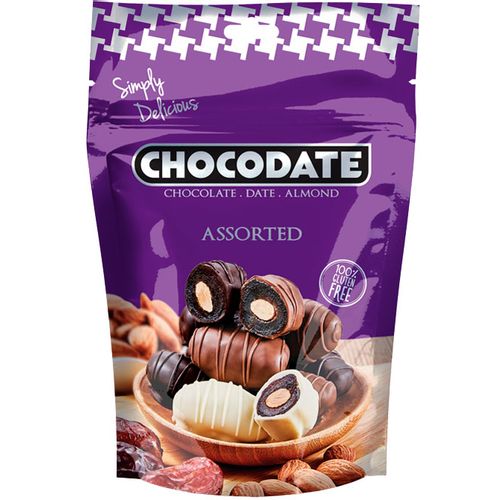 Chocodate datule 3 vrste čokolada 100g slika 1