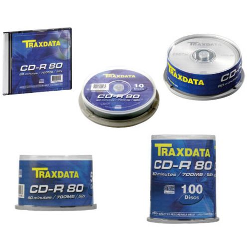 CD-R Traxdata 700 MB/80min 52x, cake, 10/1 slika 1