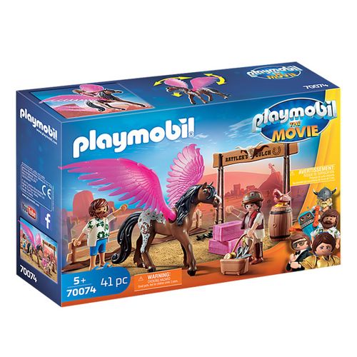 Playmobil- Movie Marla i Del sa letećim konjem slika 1