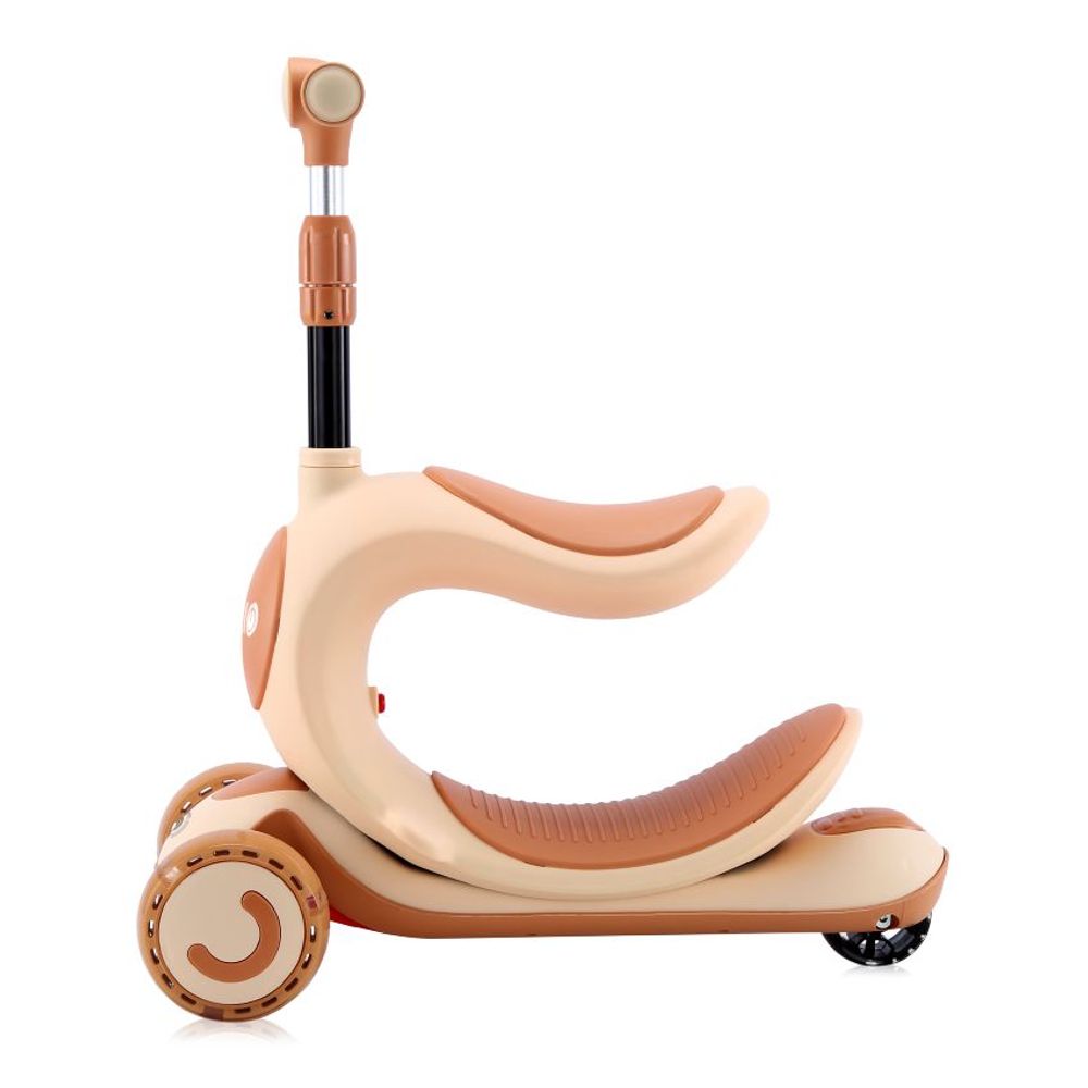 Lorelli Romobil sa svjetlećim točkovima Trio 2U1, Beige slika 3