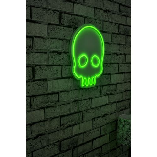 Wallity Ukrasna plastična LED rasvjeta, Skull - Green slika 1