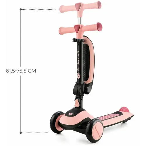 Kinderkraft romobil HALLEY STONE, rose pink slika 9