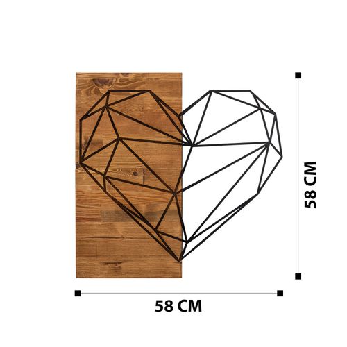 Wallity Zidna dekoracija drvena, Heart slika 8