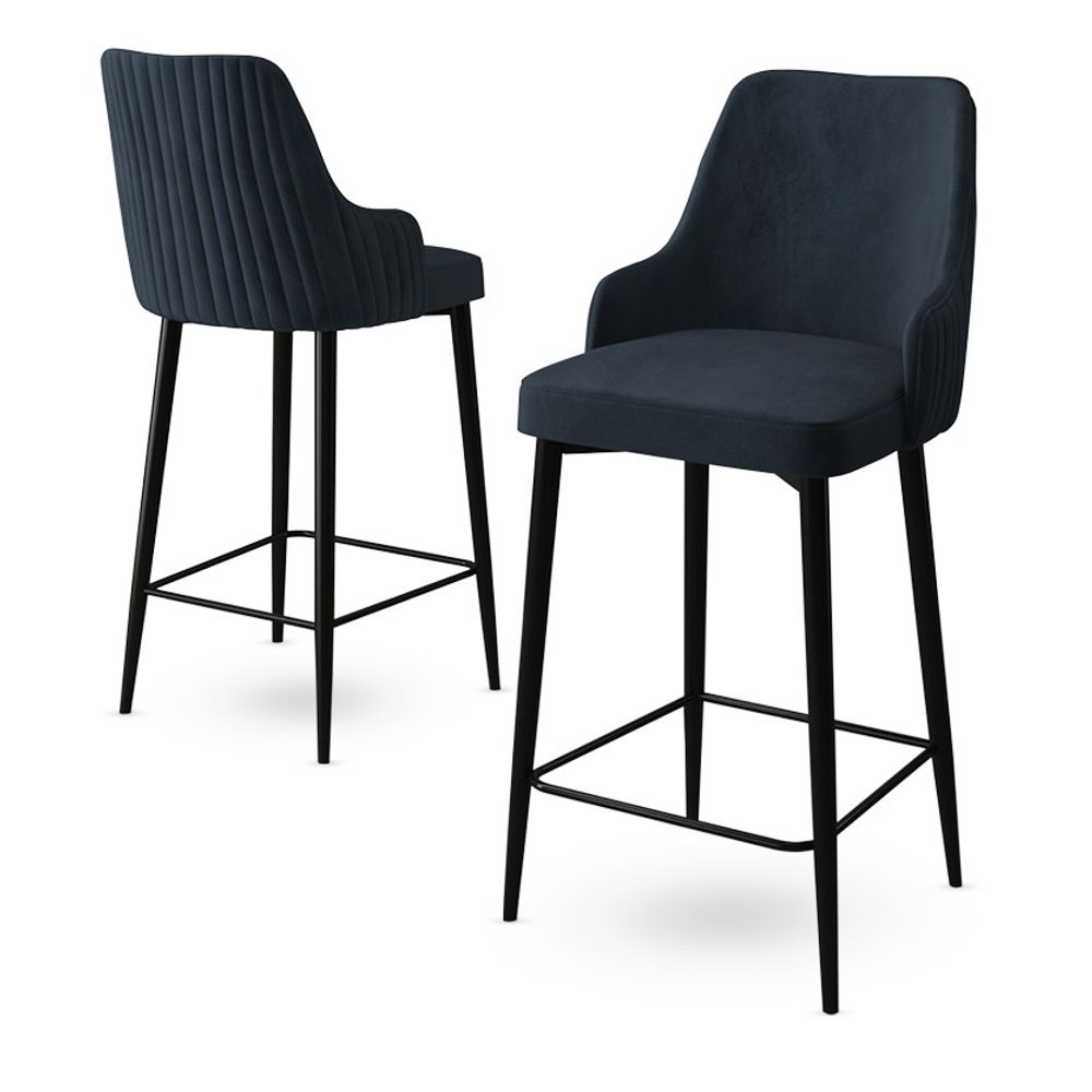 Enox - Crni Bar Stolac Set (4 Komada) slika 2