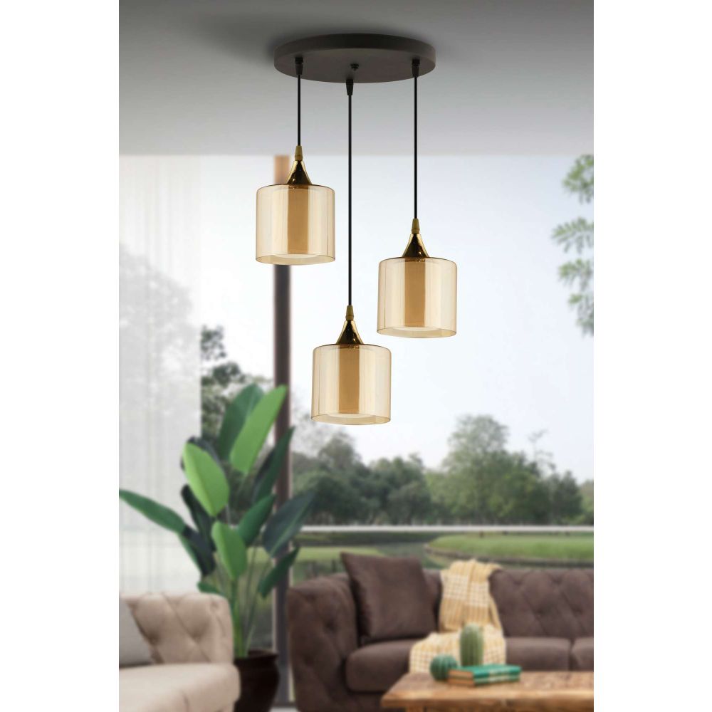 Luster 64875 – boje: medena crna slika 1