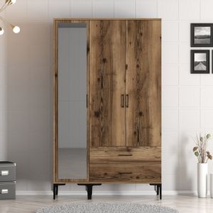 Kumsal RT - Walnut Walnut Wardrobe