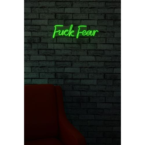 Wallity Ukrasna plastična LED rasvjeta, Fuck Fear - Green slika 2
