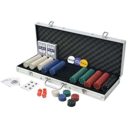 Set za Poker s 500 Žetona Aluminijum slika 11