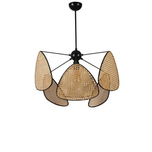 Hera 6 Lı Rattan Avize Rattan Chandelier slika 1