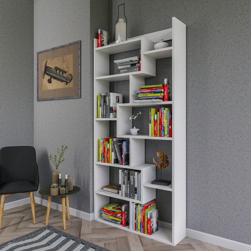 Hanah Home Kuttap - White White Bookshelf slika 2