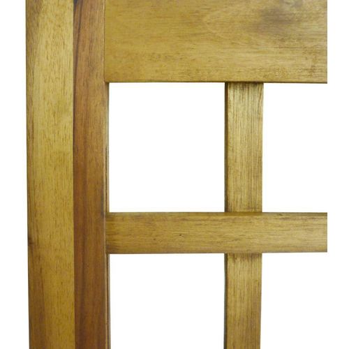 Sobna Pregrada/Luk s 4 Panela Masivno Drvo Akacije 160x170 cm slika 1