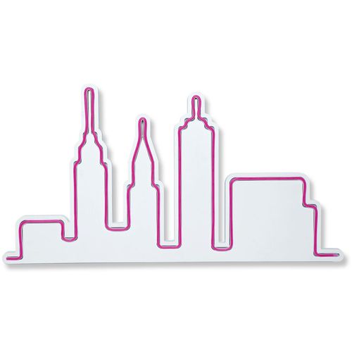 Wallity Ukrasna plastična LED rasvjeta, City Skyline - Pink slika 11