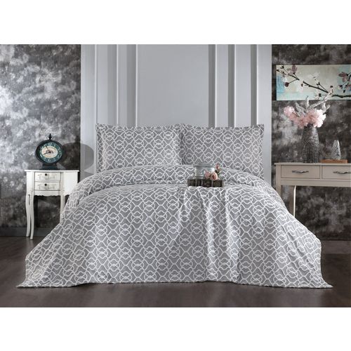L'essential Maison Merlin - Grey Grey Double Bedspread Set slika 1