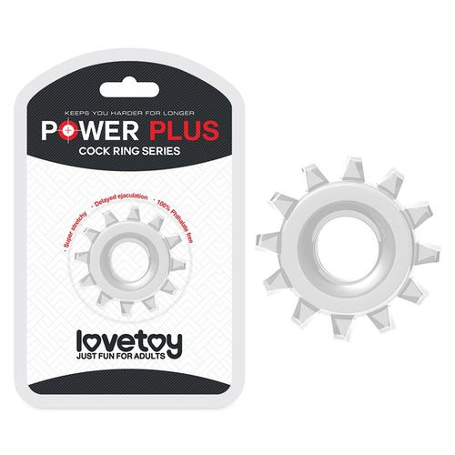 Lovetoy Power Plus penis prsten 1,6cm transparent slika 11