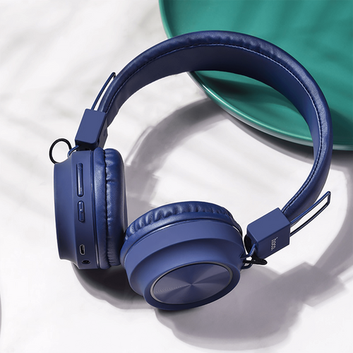 hoco. Slušalice bežične/žične, Bluetooth, 8h rada, mikrofon - W25 Promise Blue slika 4