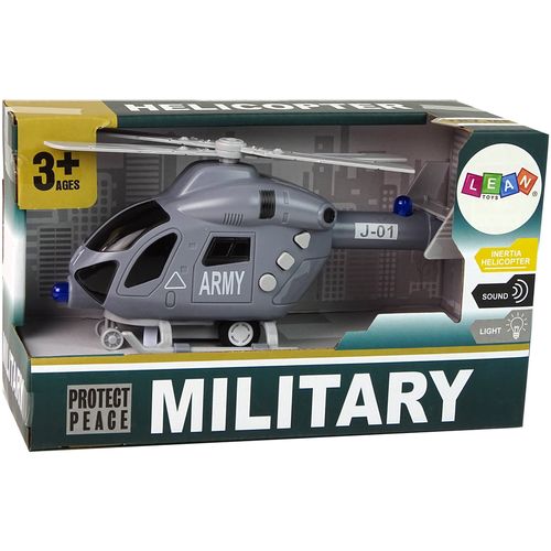 Vojni helikopter s efektima sivi slika 4