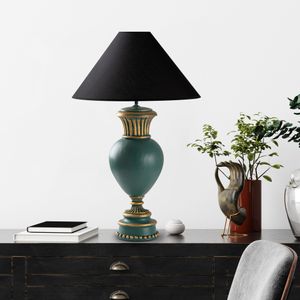 ELEGANZE-5321 Zelena i Crna Stočna Lampa