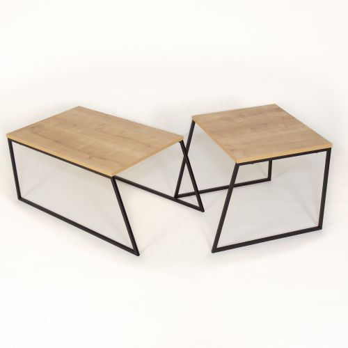 Pal Orta Sehpa - Oak Oak
Black Coffee Table Set slika 6