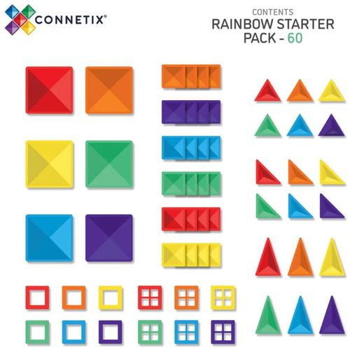 Connetix Magnetni konstruktor Rainbow 60 delova slika 7