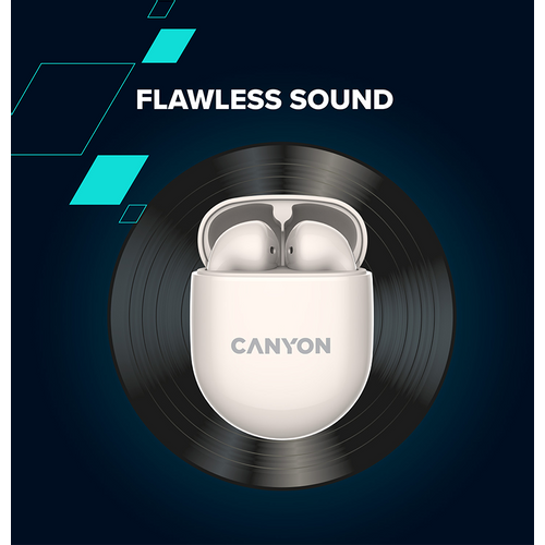 CANYON TWS-6 Bluetooth slušalice, bež slika 11