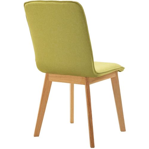 Blagovaonske stolice tkanina i hrastovina 6 kom zelene slika 7