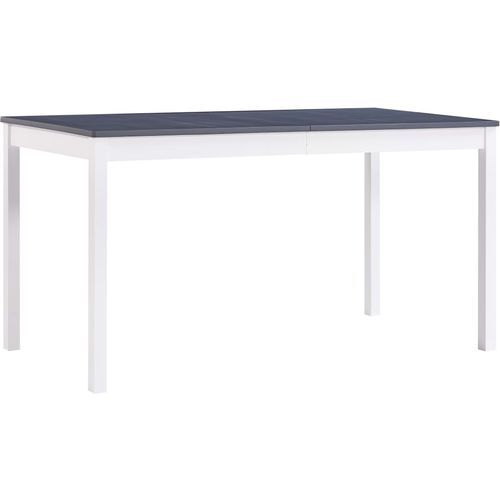 Blagavaonski stol bijelo-sivi 140 x 70 x 73 cm od borovine slika 13