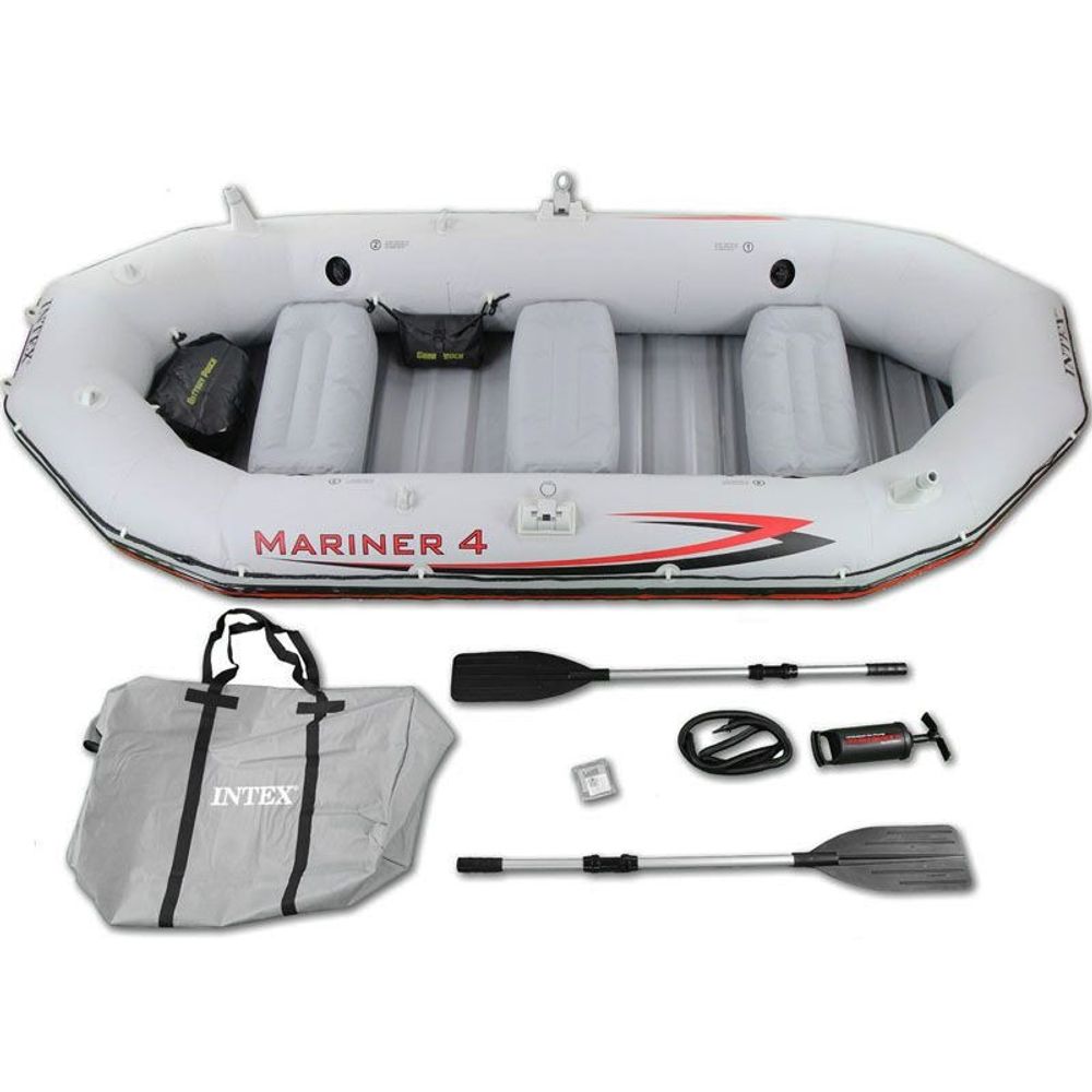 Intex čamac 328x145x48cm mariner 4 set (alu vesla, pumpa) 68376np slika 1