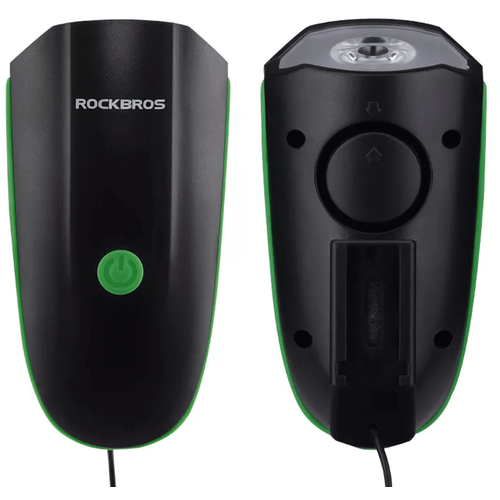 Rockbros - Prednje LED svjetlo T6 (7588-BL) - Vodootporno s električnom sirenom- Punjiva baterija 1200mAh- 250lm - Plava slika 4