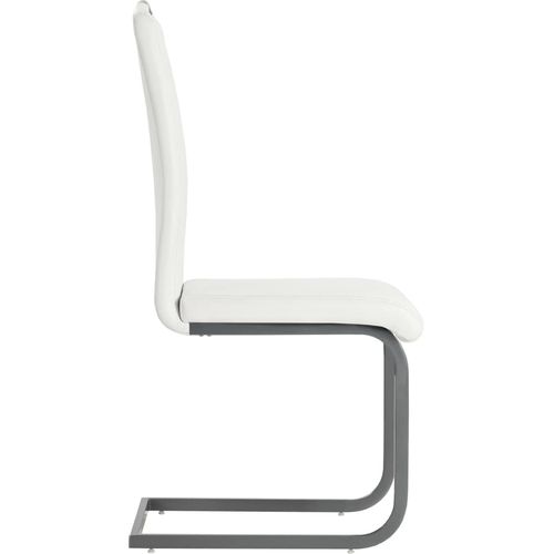 Konzolne blagovaonske stolice od umjetne kože 6 kom bijele slika 13