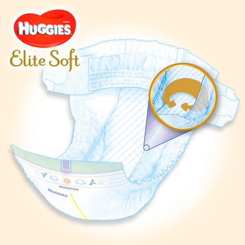 Huggies pelene  EliteSoft  Mega pakovanje slika 6