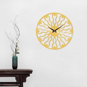 Wallity Ukrasni metalni zidni sat, Metal Wall Clock 21 - Gold