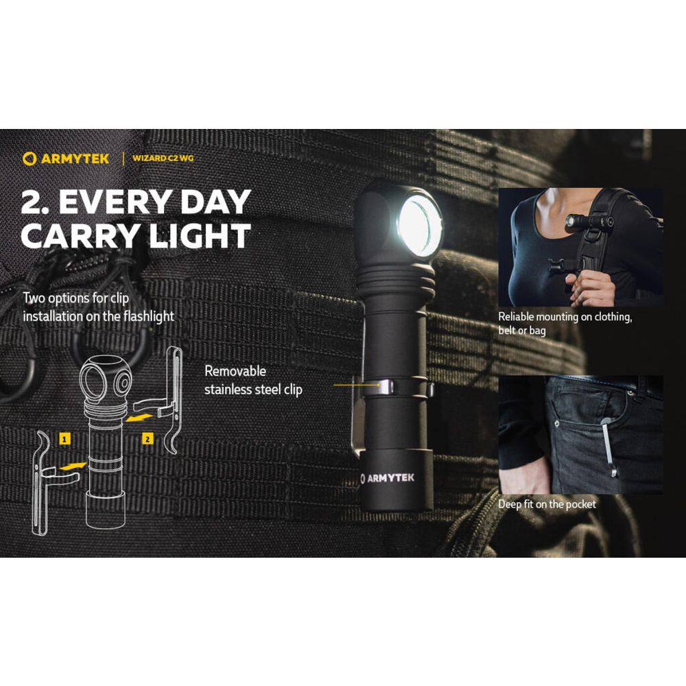 Armytek Baterijska lampa Wizard C2 WG slika 15