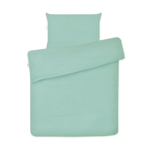 Amy posteljina set 2 elem. Muslin Mint (za krevetić 120x60 cm) slika 1