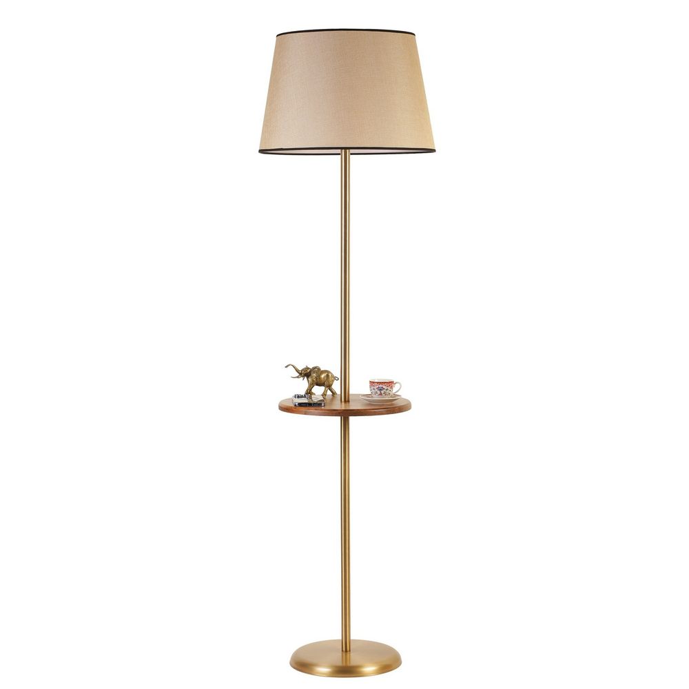 Stojeća lampa Mercan 8738-5 u zlatno-smeđoj boji slika 1