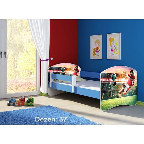 Deciji krevet ACMA II 160x80 + dusek 6 cm BLUE37 slika 1