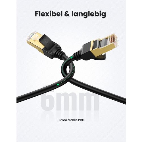 Ugreen Cat7 RJ45 Gigabit mrežni kabel 10 Gbps, 600 MHz/s, 3m slika 5